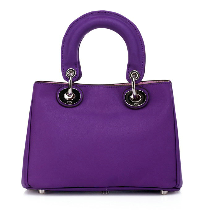 mini Christian Dior diorissimo nappa leather bag 0902 purple